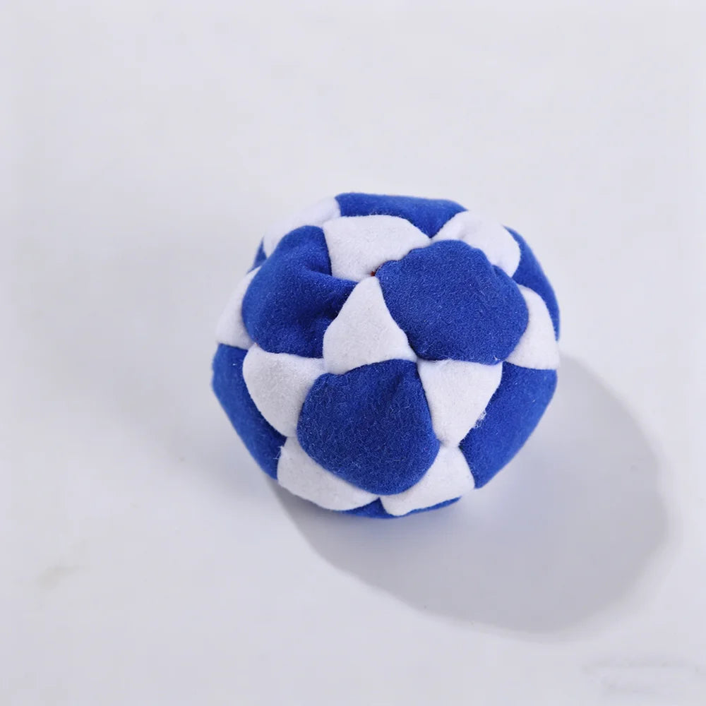 Sack Supply Hand-Made Knitted Footbag Sacks, Hacky Sack Assorted Foot Bag Crochet Hackys Ball for Adults, Juggling Balls for Beginners