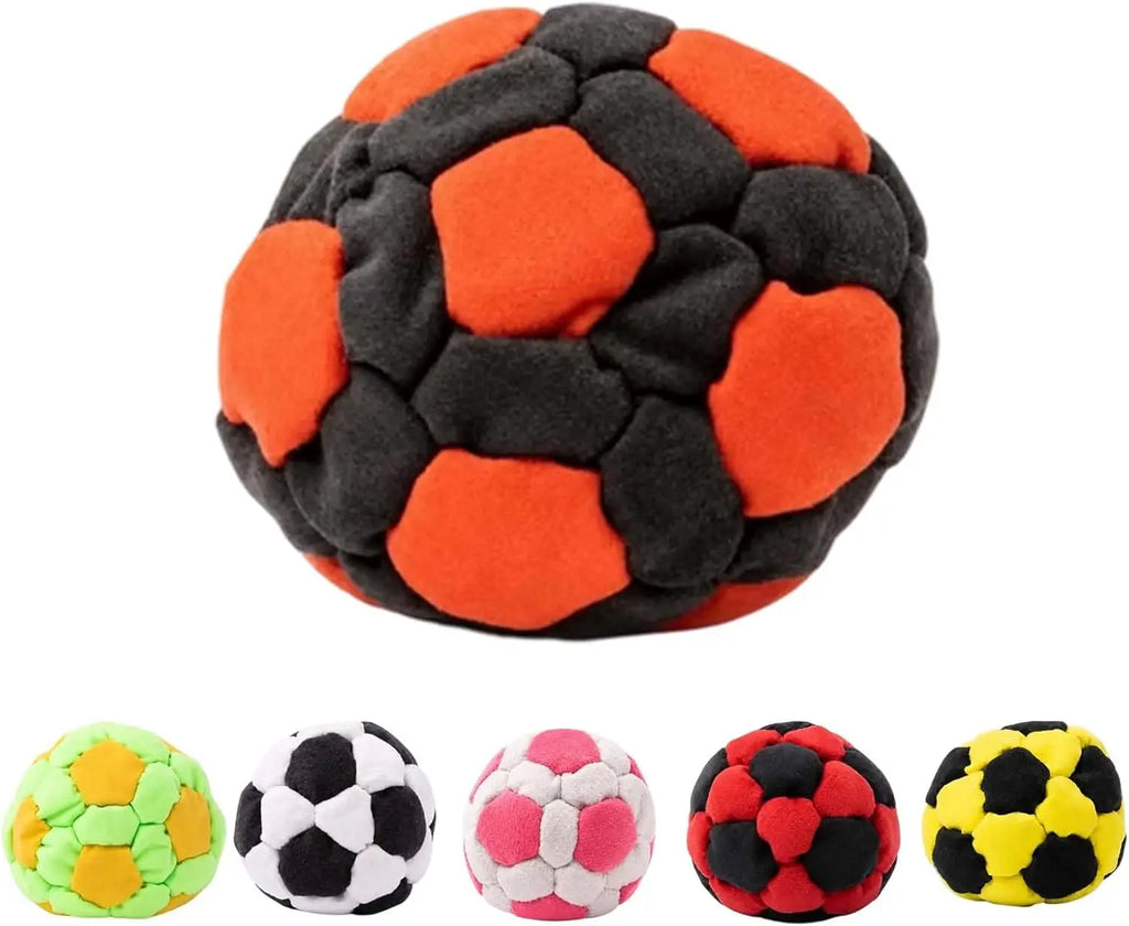 Sack Supply 6/12/24PCS Hacky Sack, Handmade Crochet Footbag Juggling Balls for Adults Beginners Outdoor Party