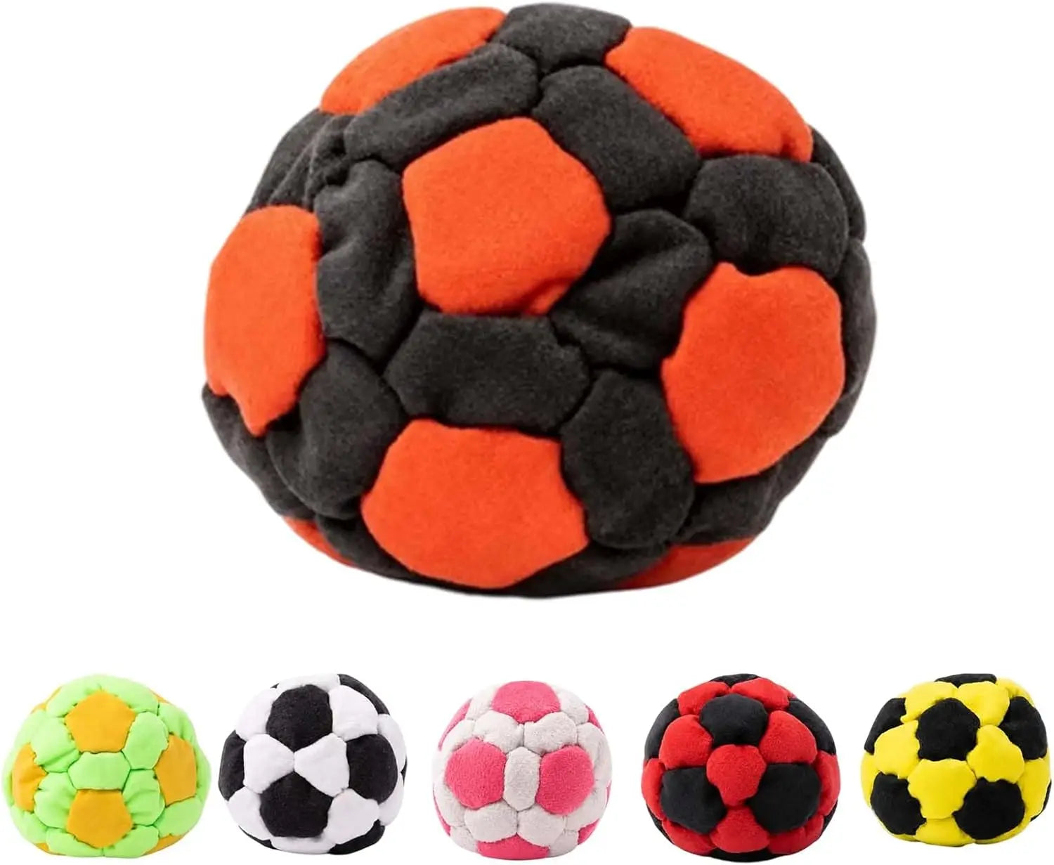 Sack Supply 6/12/24PCS Hacky Sack, Handmade Crochet Footbag Juggling Balls for Adults Beginners Outdoor Party
