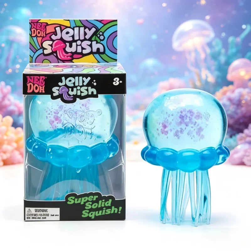 Squishies Nee Doh New Jellyfish  Squish Toy Fidget Toy Water Sensory Soft Jelly Squeeze Stress Relief Fidget Toy