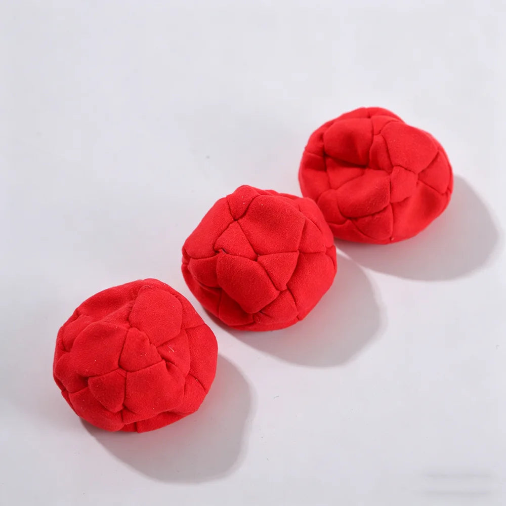 Sack Supply Hand-Made Knitted Footbag Sacks, Hacky Sack Assorted Foot Bag Crochet Hackys Ball for Adults, Juggling Balls for Beginners